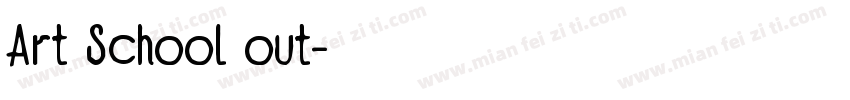 Art School out字体转换